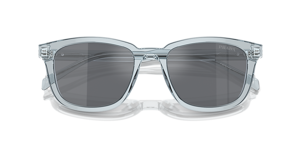Prada PR A21S M (53 - 20) with Grey lenses and Transparent frame