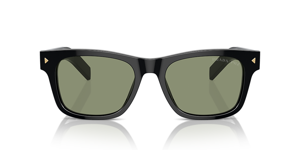 Prada PR A17S L (54 - 19) with Green lenses and Black frame