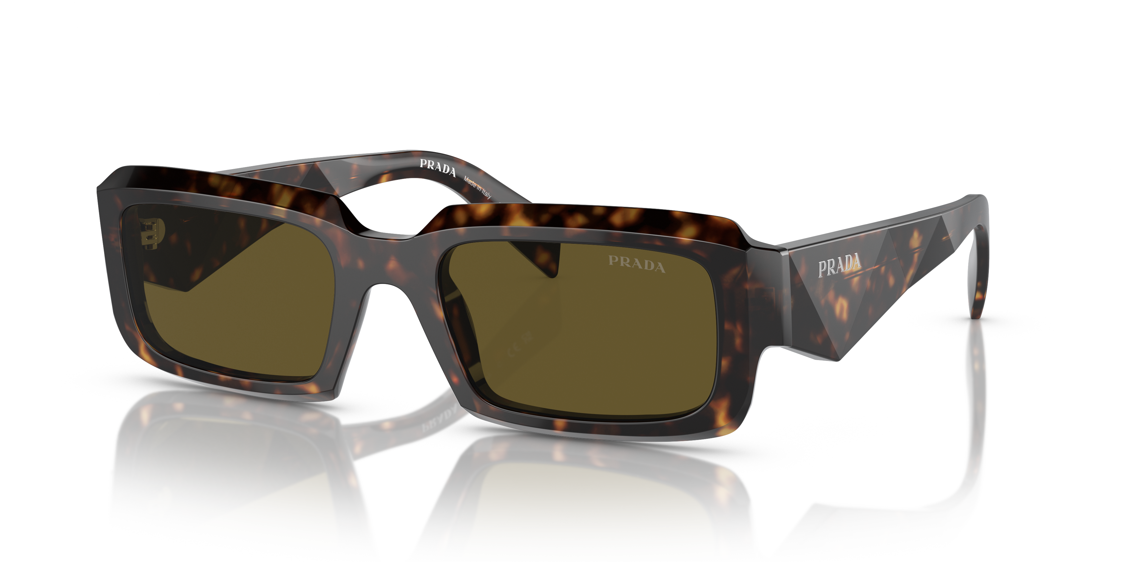 Prada PR 27ZS L (54 - 21) with Brown lenses and Tortoise frame