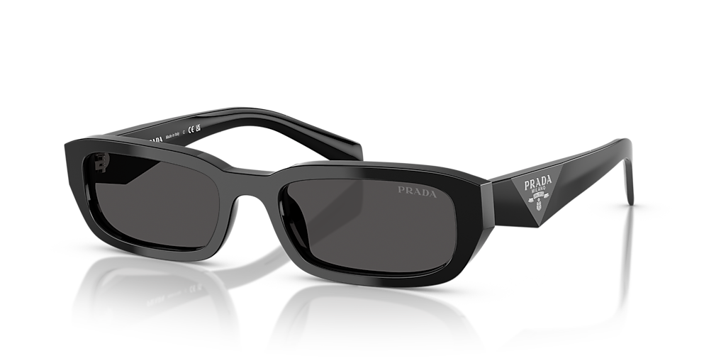 Prada PR B06S S (53 - 19) with Grey lenses and Black frame