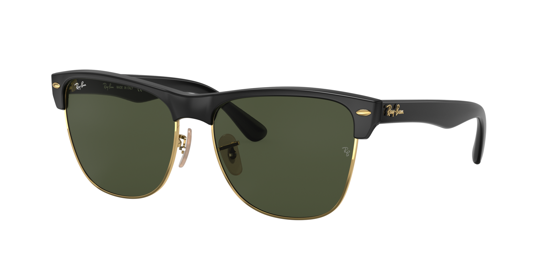 Ray-Ban Clubmaster Oversized L (57 - 16) with Green lenses and