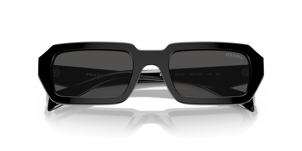 PRADA サングラス ブラック Prada PR A12S M (52 - 21) with Grey lenses and Black frame