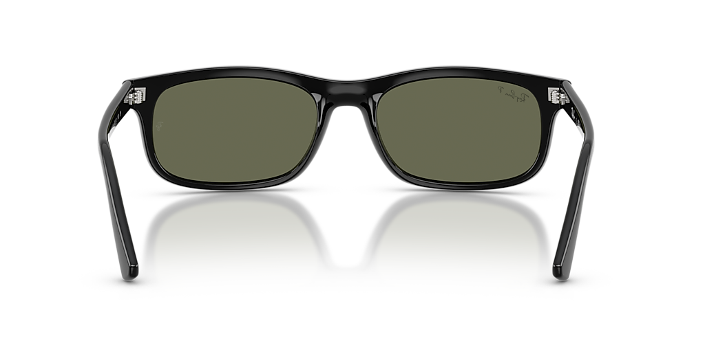 Ray-Ban RB2224 XL (57 - 20) with Green lenses and Black frame