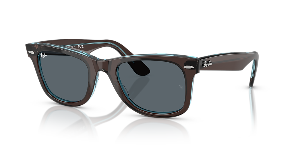 Ray-Ban Original Wayfarer Classic L (50 - 22) with Blue lenses and