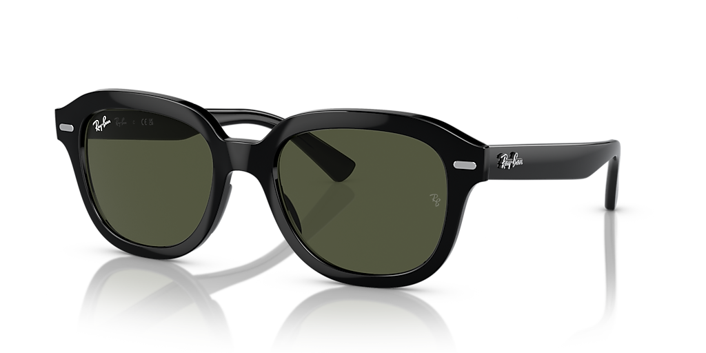 Ray-Ban Erik XL (53 - 20) with Green lenses and Black frame