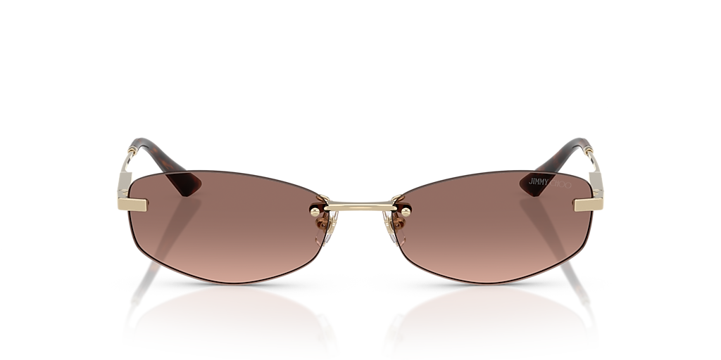 Jimmy Choo JC4013D L (57 - 17) with Pink lenses and Gold  display picture 2