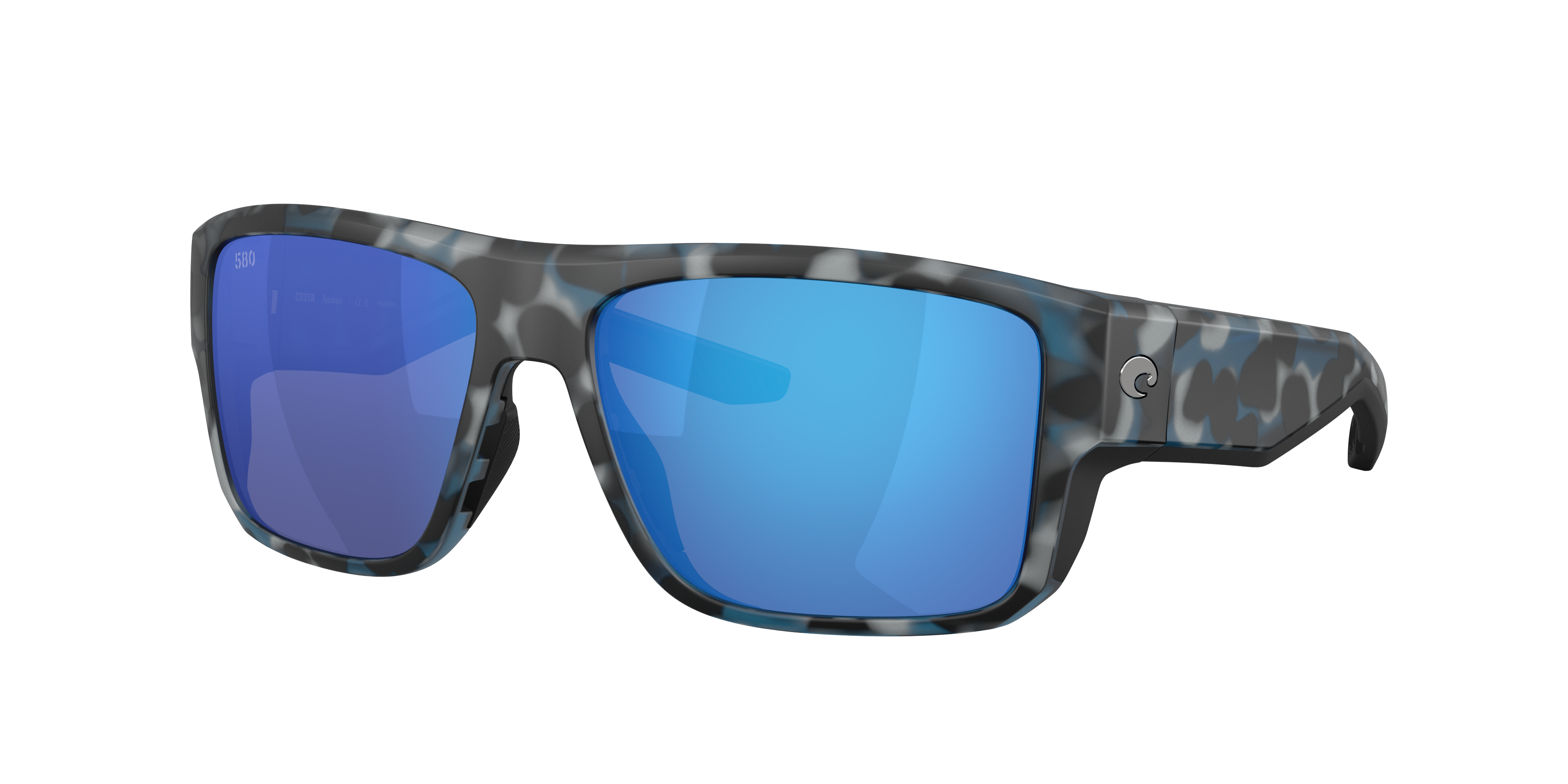 Costa Man Sunglass Taxman -  Frame color: Deep Water Camo, Lens color: Blue Mirror