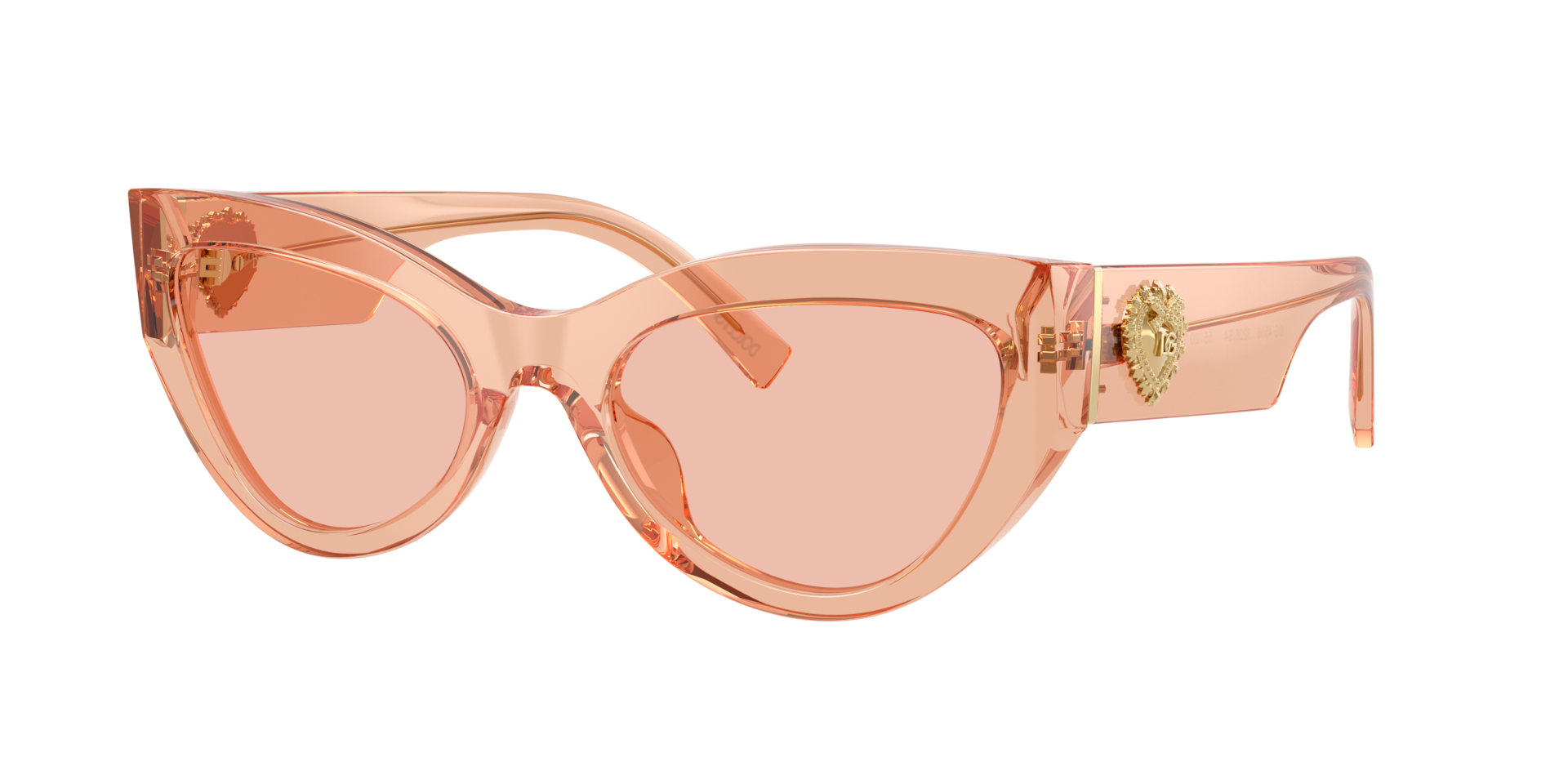 Dolce&Gabbana Woman Sunglass DG4536 -  Frame color: Nude Transparent, Lens color: Dark Pink