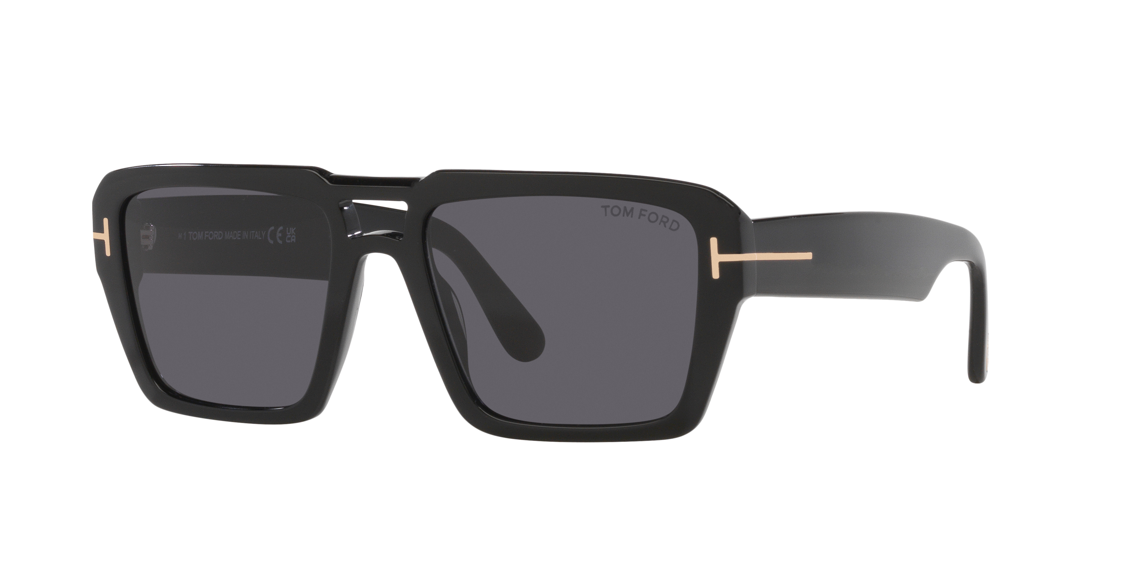 Tom Ford Redford TR XXL (56 - 19) with Grey lenses and Black frame
