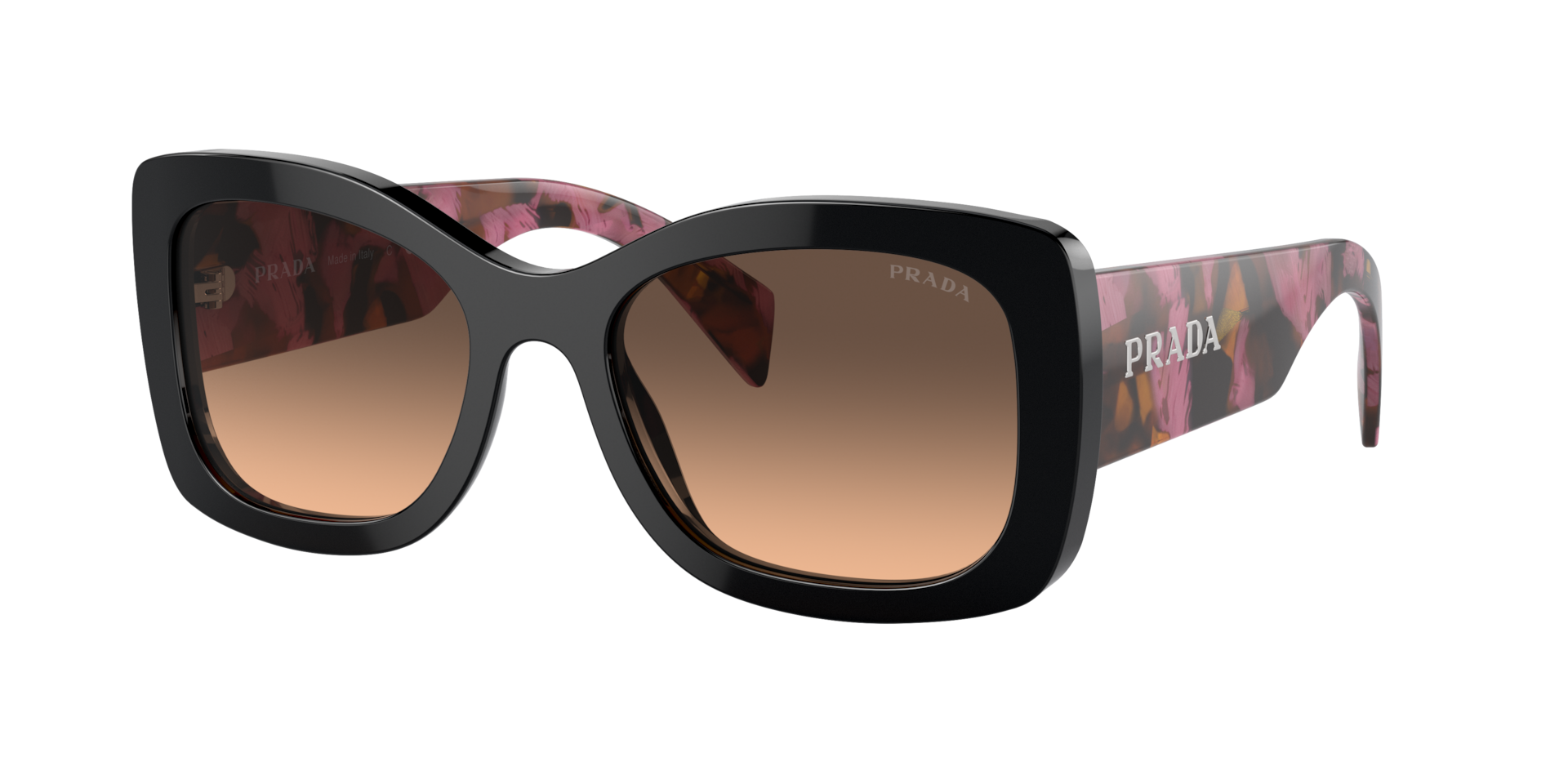 Prada PR A08S M (56 - 20) with Brown lenses and Violet frame