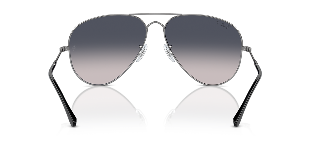 Ray-Ban Old Aviator XXL (62 - 14) with Blue lenses and Grey frame