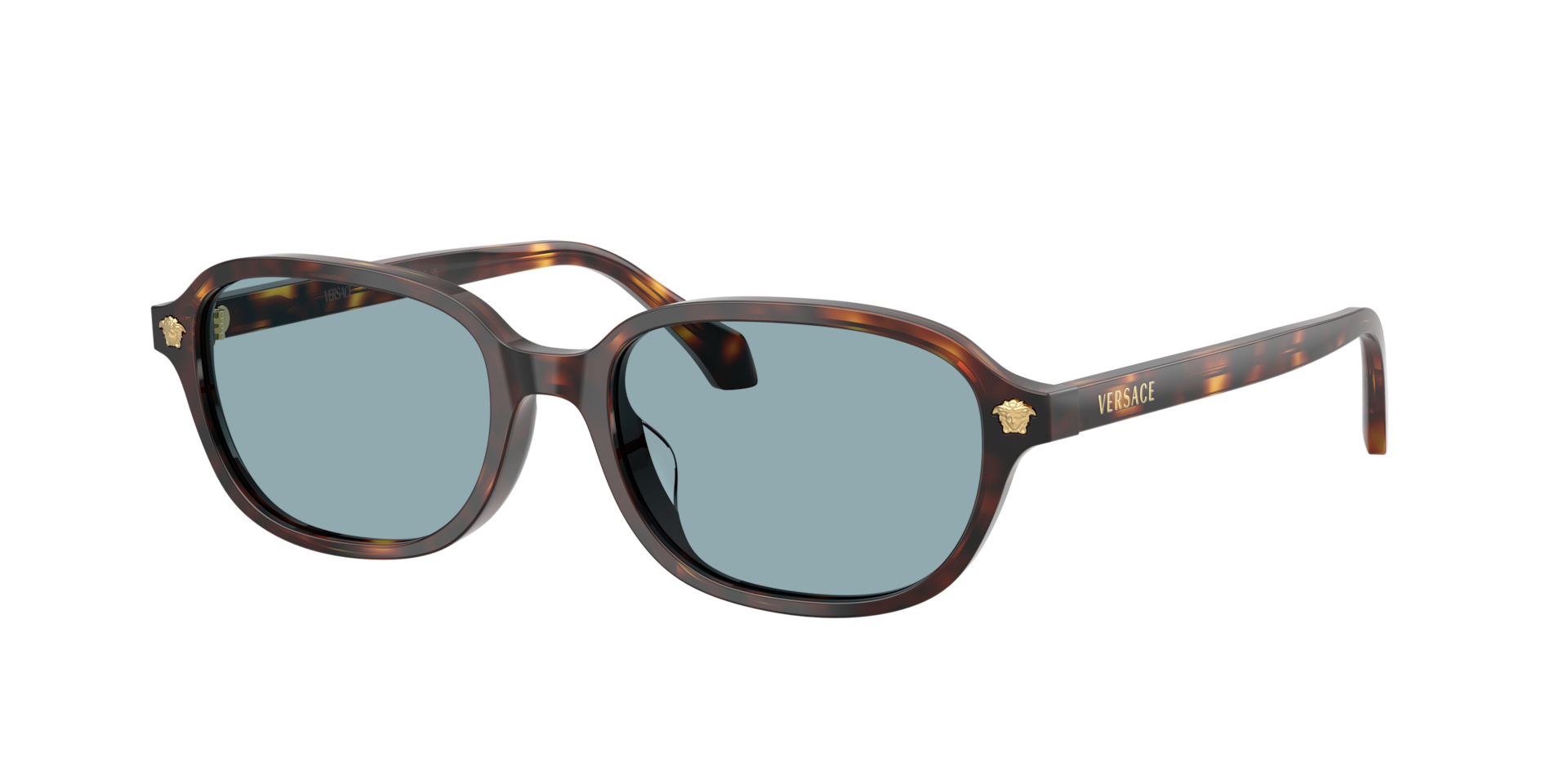 Versace Blue Woman Ve4514d 553780 Sunglasses Acetate Brown Pillow Normal - Image 2
