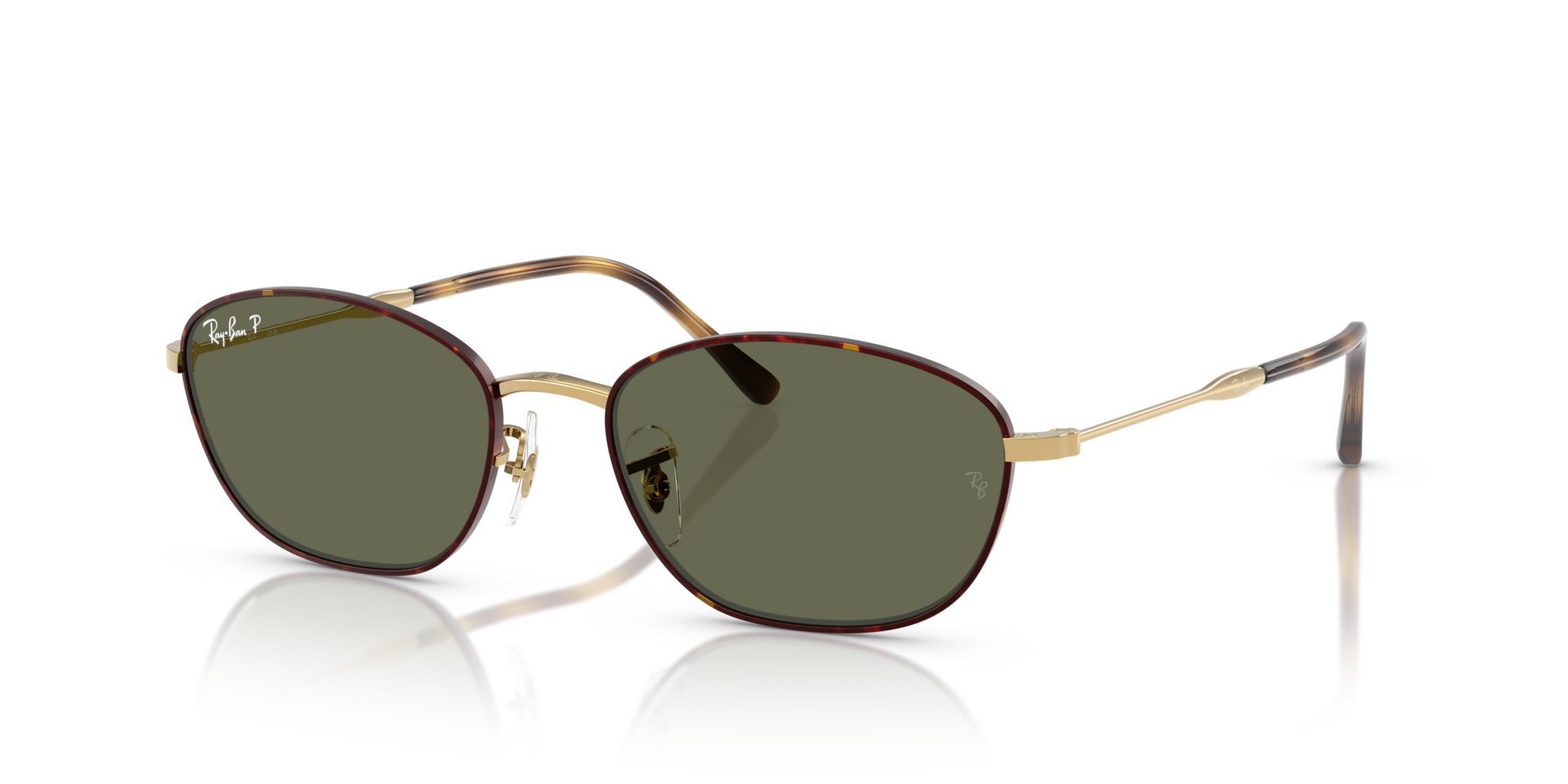 Ray-Ban RB3749 XXL (58 - 18) with Green lenses and Tortoise frame