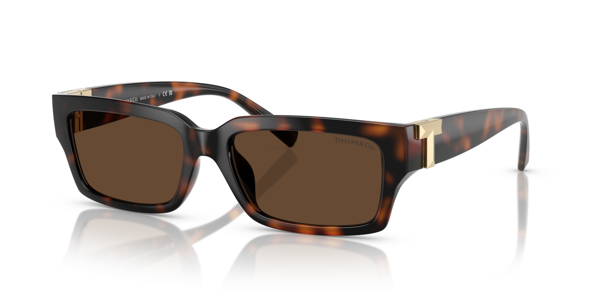 Tiffany & Co. TF4226U XXL (56 - 17) com Lentes Marrom e Armação