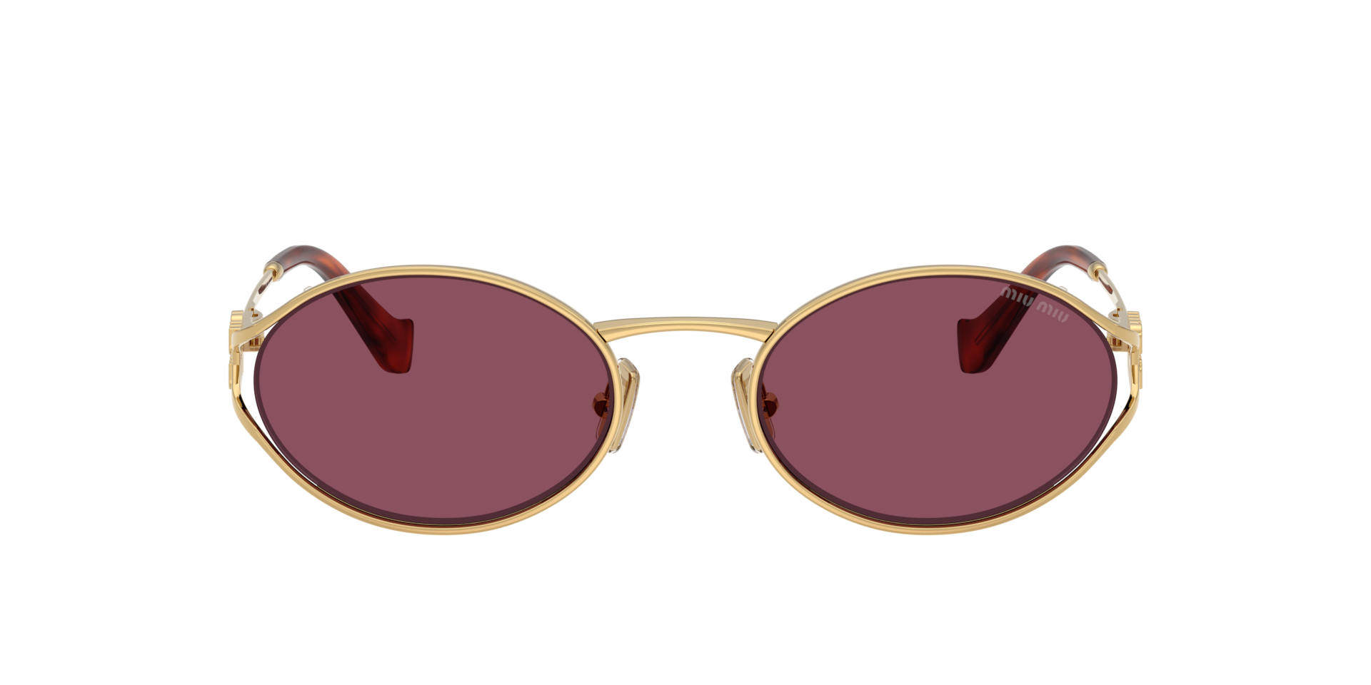 Miu Miu MU 52YS L (54 - 21) with Violet lenses and Gold frame