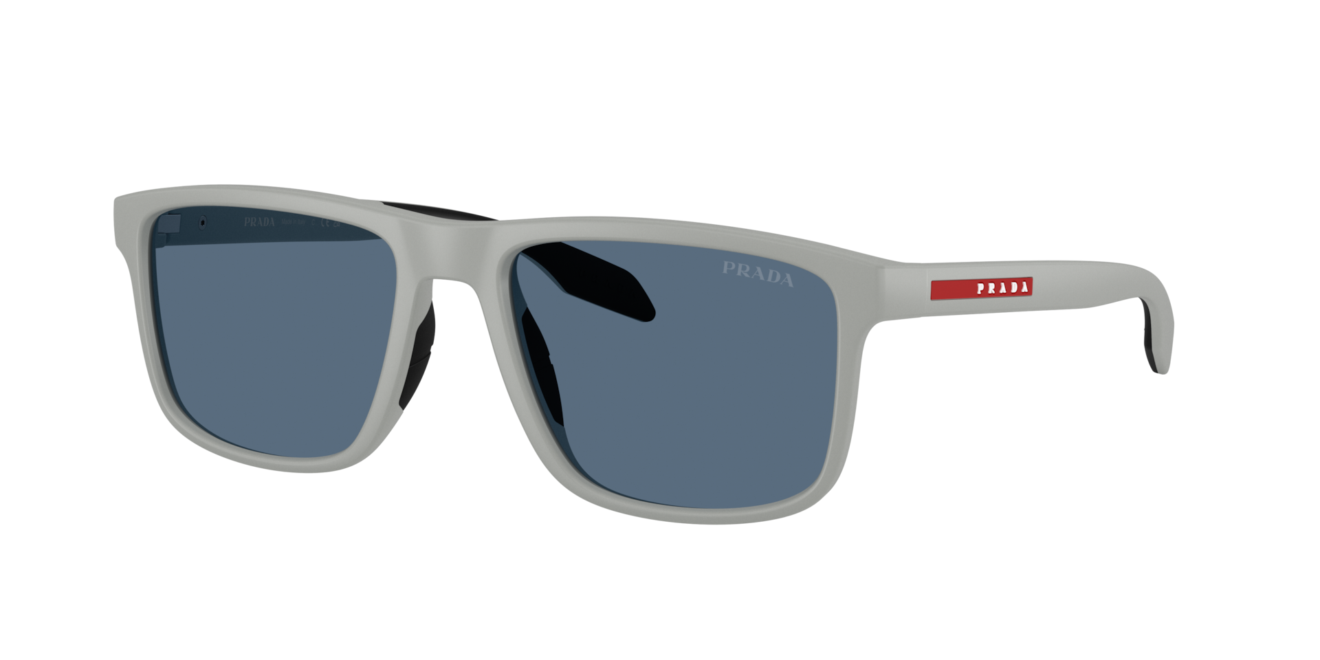 Prada Linea Rossa Man Sunglass PS C01S -  Frame color: Matte Grey, Lens color: Dark Blue