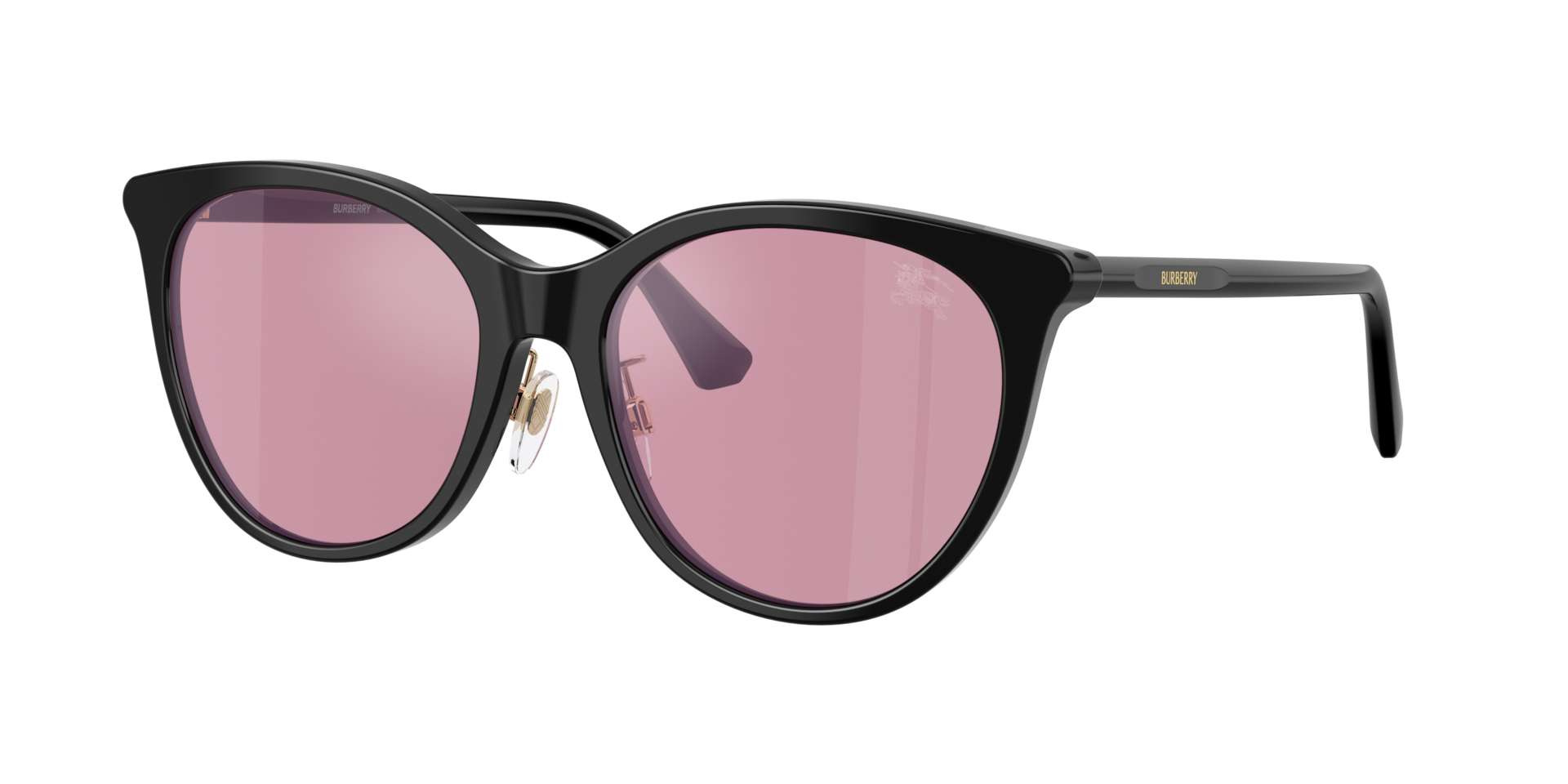 Burberry Pink Woman Be4464d 300130 Sunglasses Acetate Black Pantos Normal - Image 2