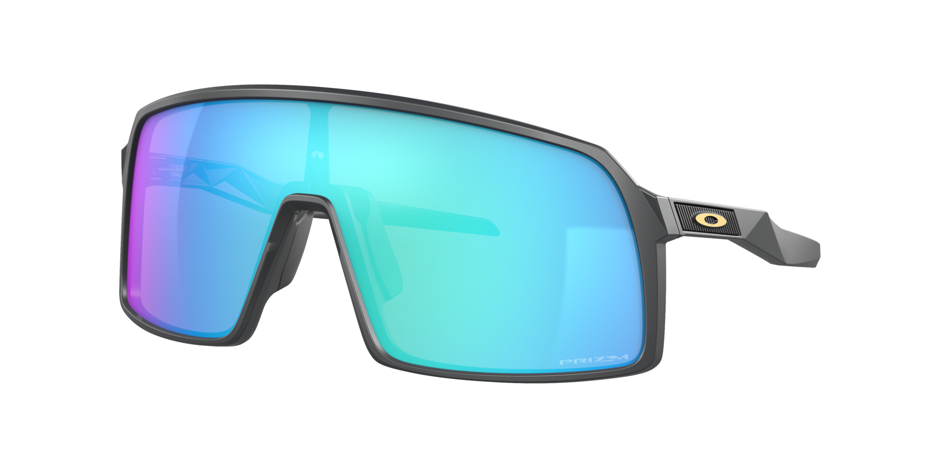 OAKLEY Unisex Sunglasses Sutro  -  Frame color: Matte Carbon, Lens color: Prizm Sapphire