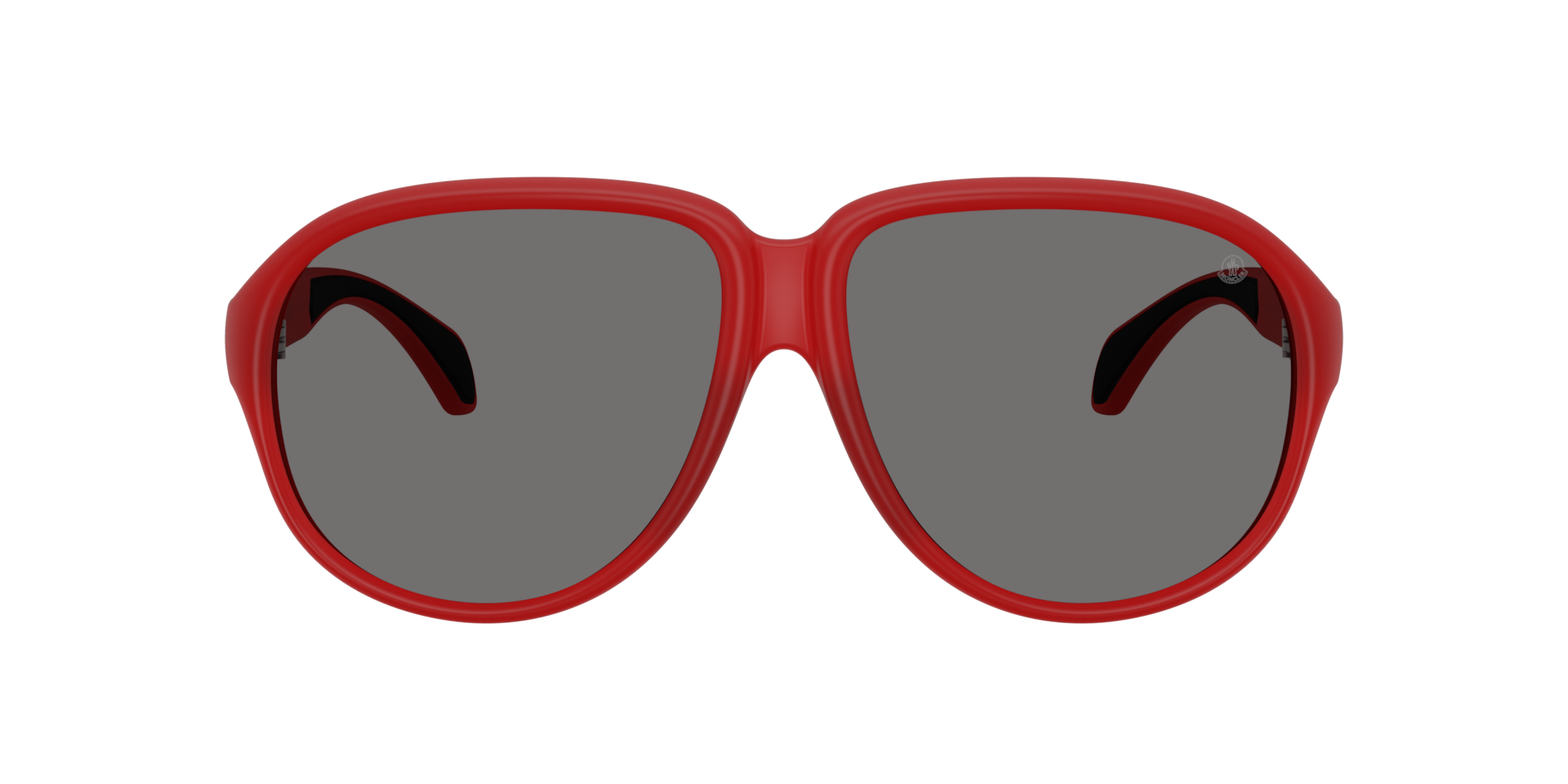 Moncler ME8001 Halcyonne L (60 - 14) with Grey lenses and Red