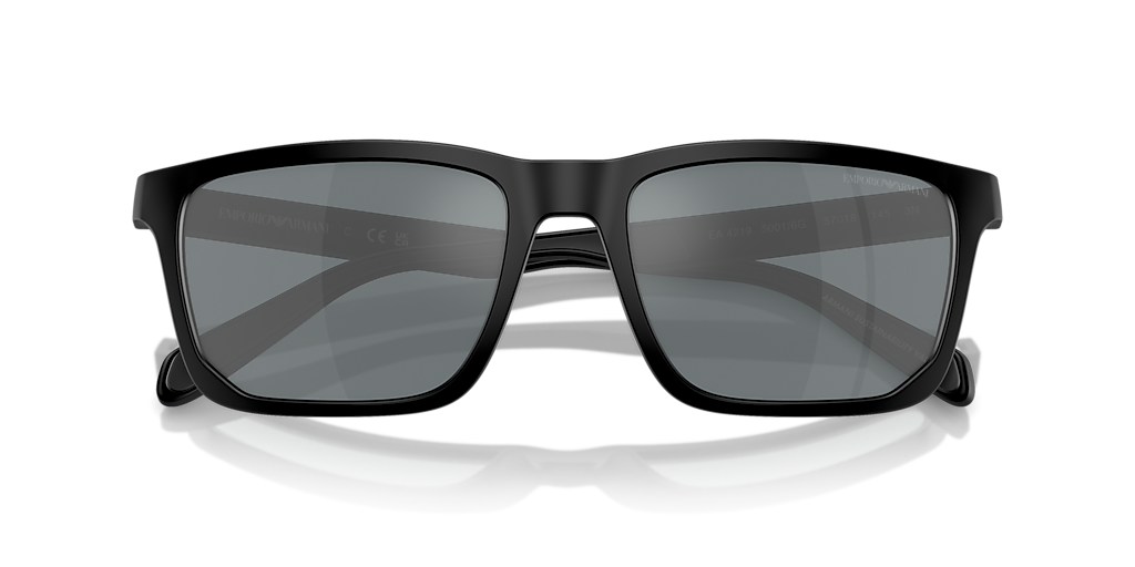 Emporio Armani EA4219 XL (57 - 18) with Grey lenses and Black