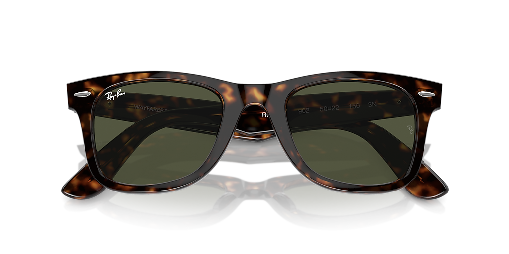 Ray-Ban Original Wayfarer Classic L (50 - 22) with Green lenses
