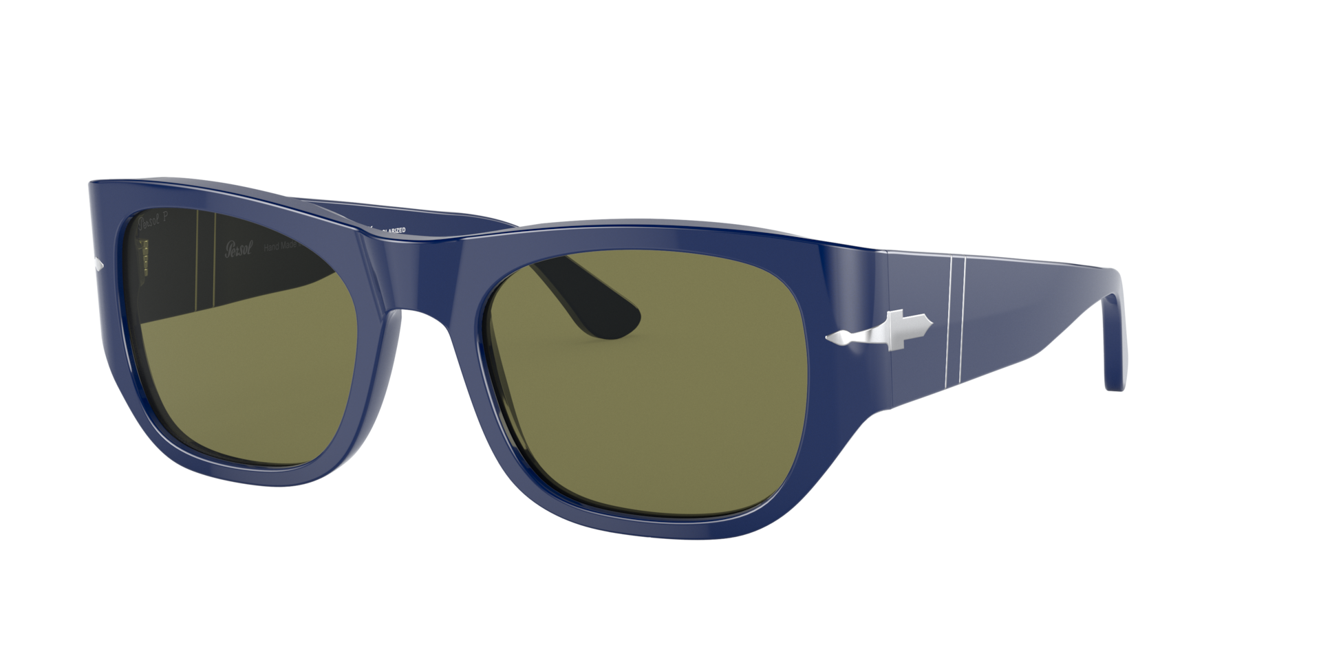 Persol Unisex Sunglass PO3308S - Couleur du Monture Bleu Couleur de Lentille Vert 145 €