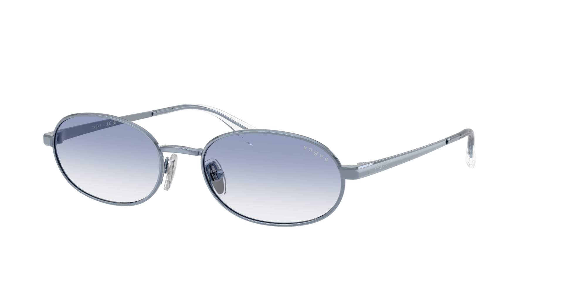 Vogue Eyewear Woman Sunglass VO4353S -  Frame color: Light Blue, Lens color: Clear Gradient Light Blue