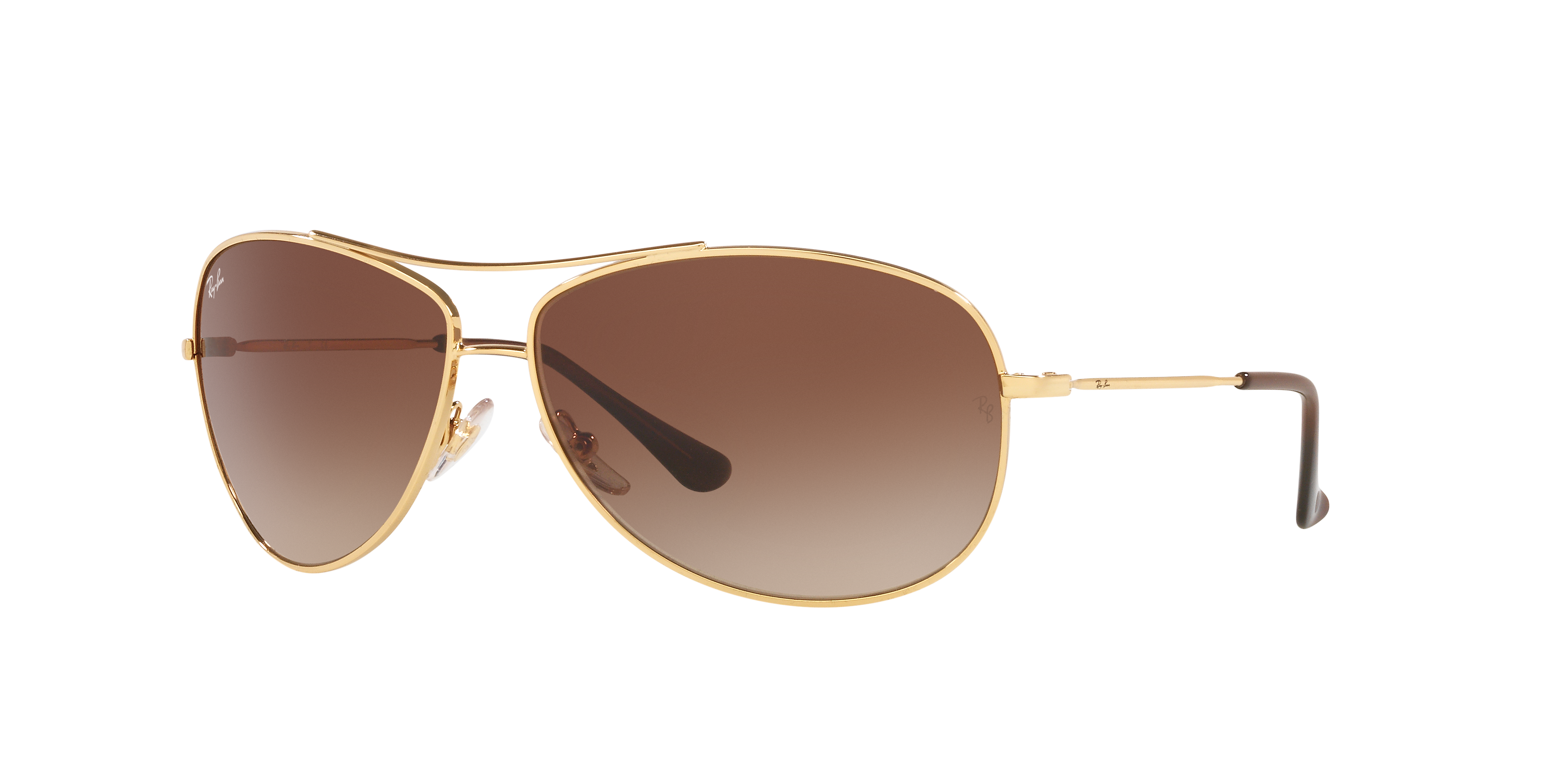 Ray-Ban RB3293 S (63 - 13) with Brown lenses and Gold frame