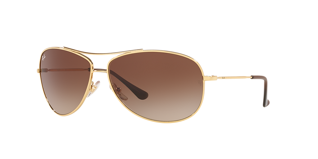 Ray-Ban RB3293 S (63 - 13) with Brown lenses and Gold frame
