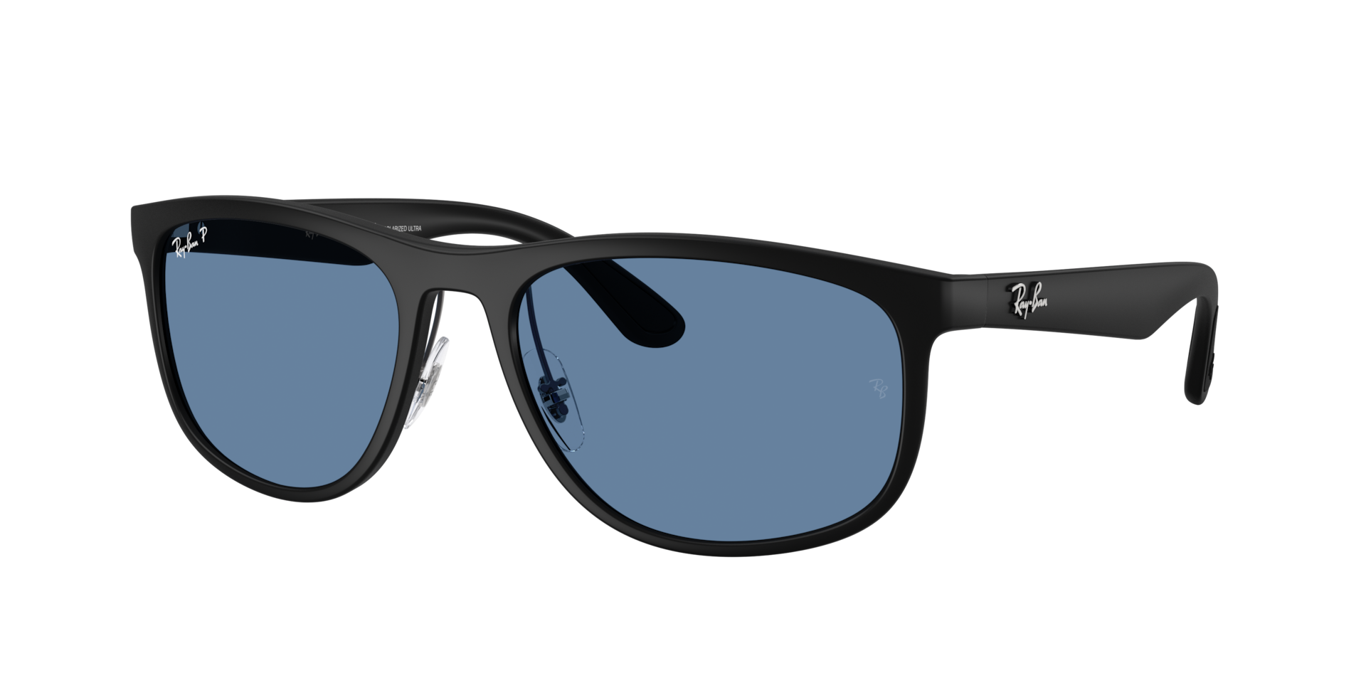 Ray-Ban Unisex Sunglass RB4468 Polarized Lenses -  Frame color: Sand Black, Lens color: Polarized Blue