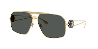 Versace VE2284 XXL (63 - 10) with Grey lenses and Gold frame
