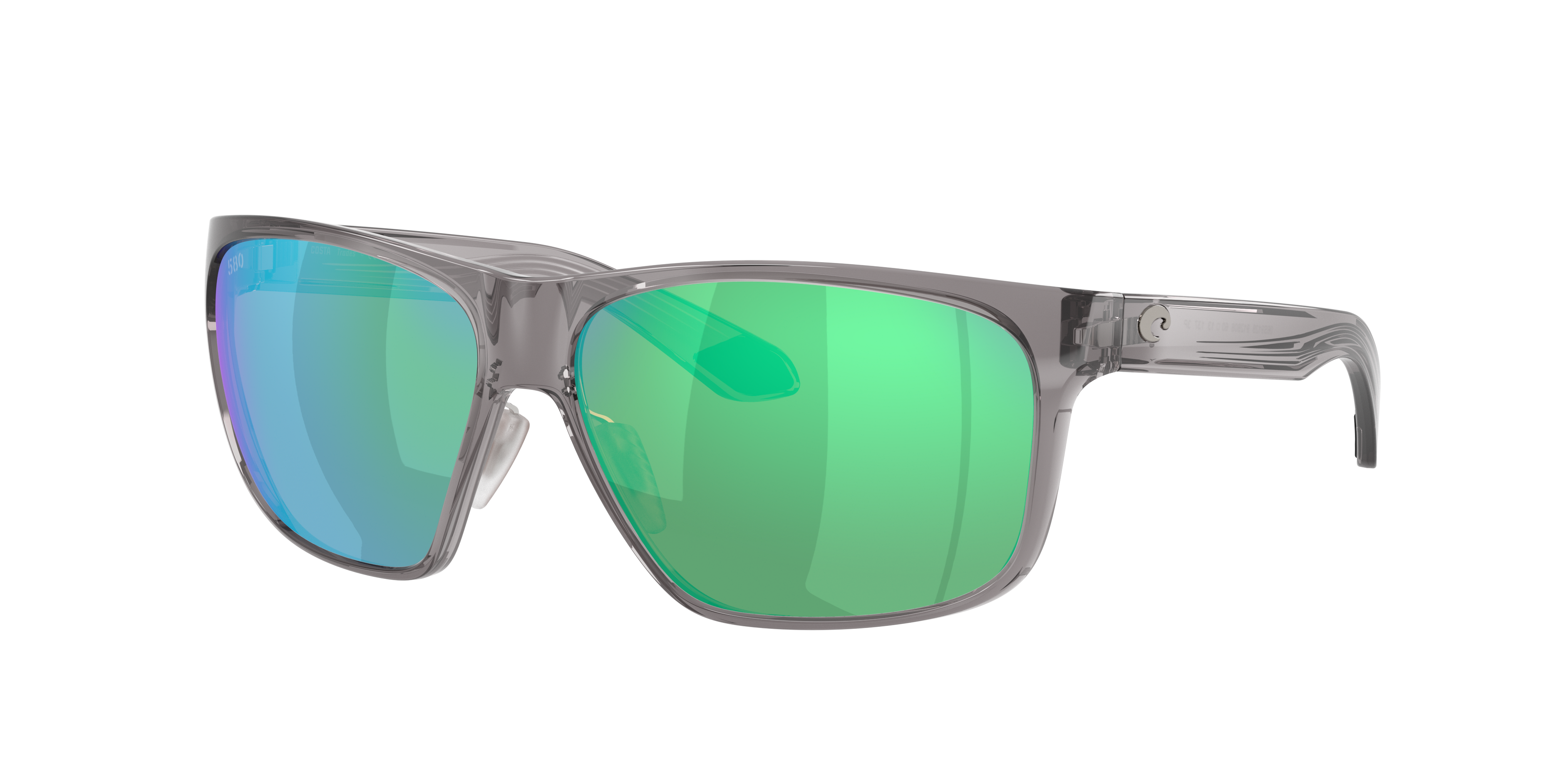Costa Man Sunglass Trades -  Frame color: Smoke Crystal, Lens color: Green Mirror