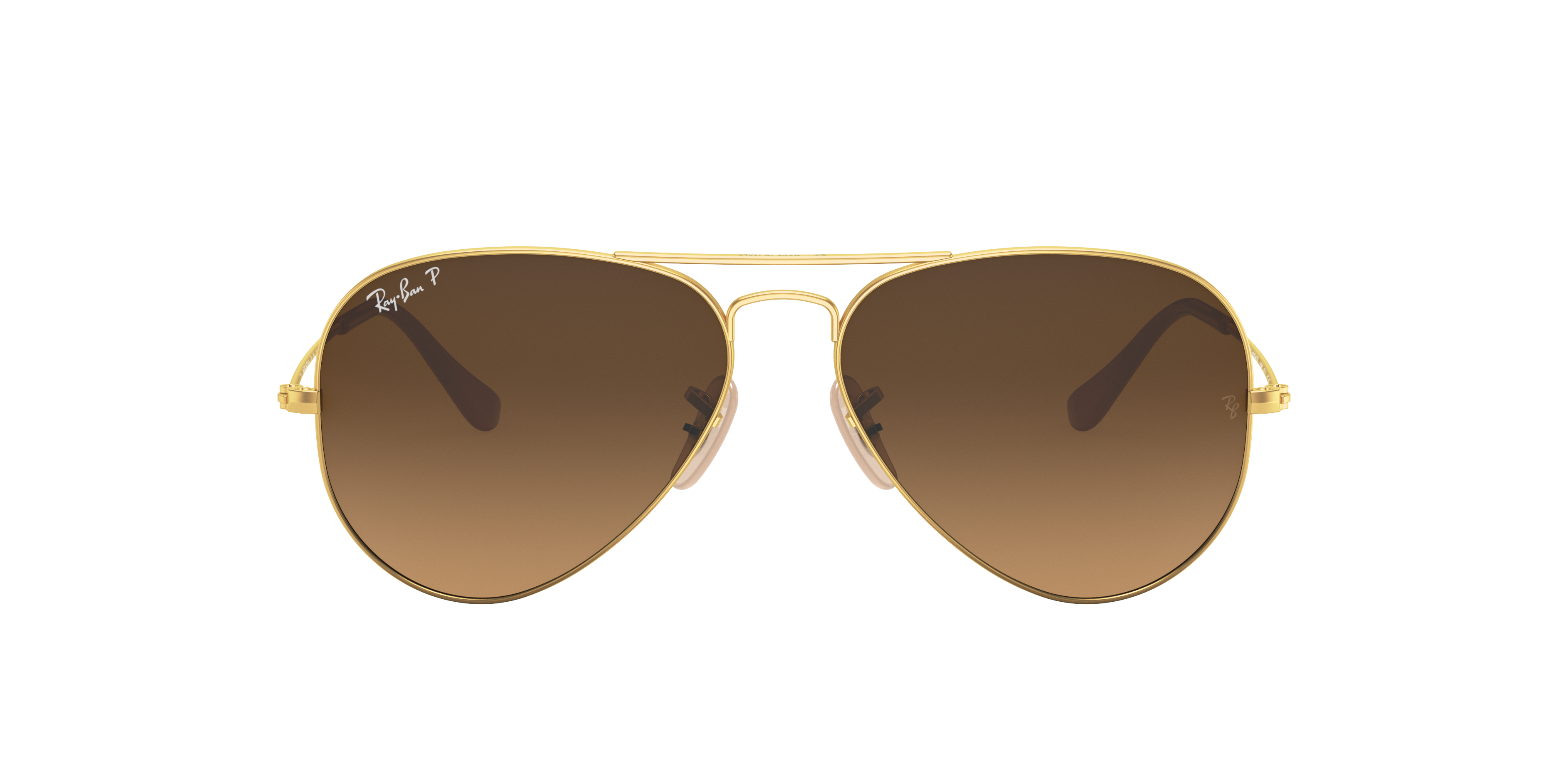 Ray-Ban Aviator Gradient XL (58 - 14) with Brown lenses and Gold