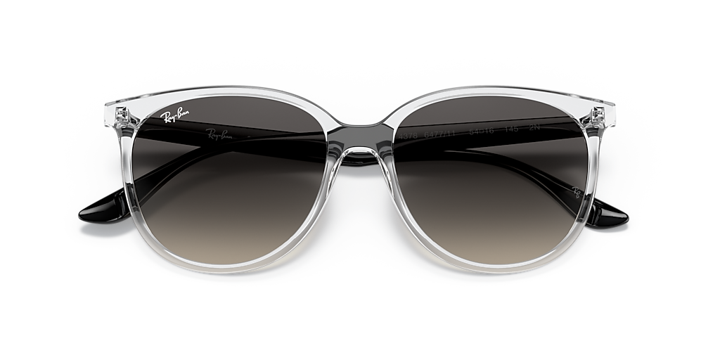 Ray-Ban RB4378 S (54 - 16) with Grey lenses and Transparent  display picture 1