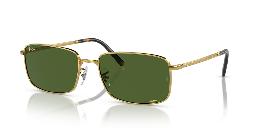 RayBan サングラス　RB3717 偏光レンズ Ray-Ban RB3717 Polarized+ Lenses XL (57 - 18) with Green lenses