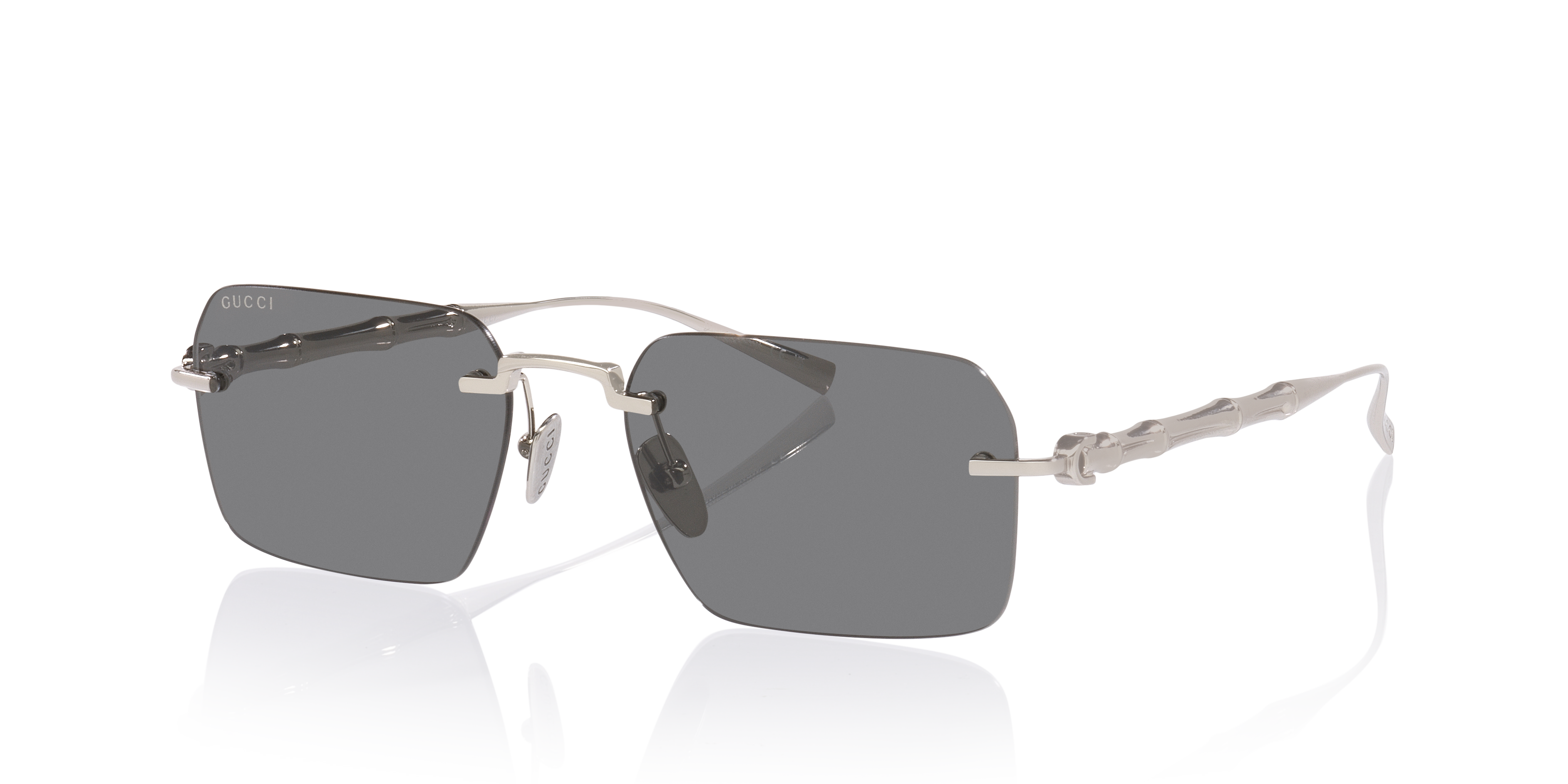 Gucci GG2154S L (56 - 18) with Grey lenses and Silver frame