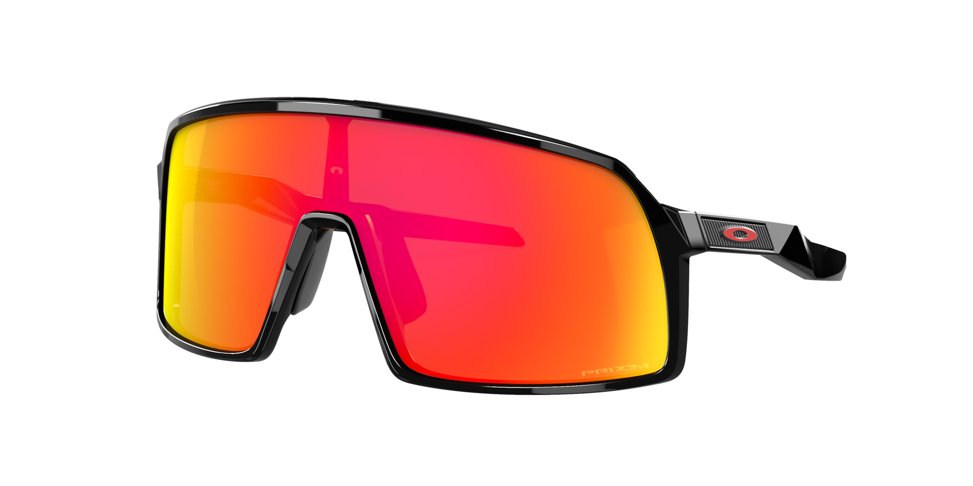 Oakley Unisex Sunglass Sutro S -  Frame color: Polished Black, Lens color: Prizm Ruby