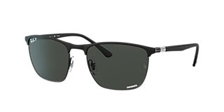 Ray-Ban Clubmaster Metal L (51 - 21) with Blue lenses and Black