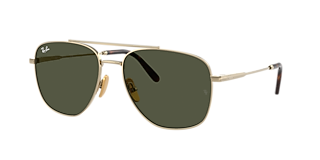 Ray-Ban Caravan Reverse XL (58 - 15) with Brown lenses and Gold