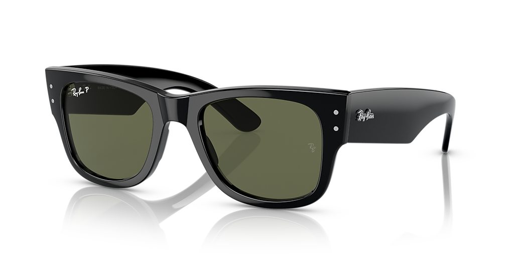 Ray-Ban Mega Wayfarer M (51 - 21) with Green lenses and Black