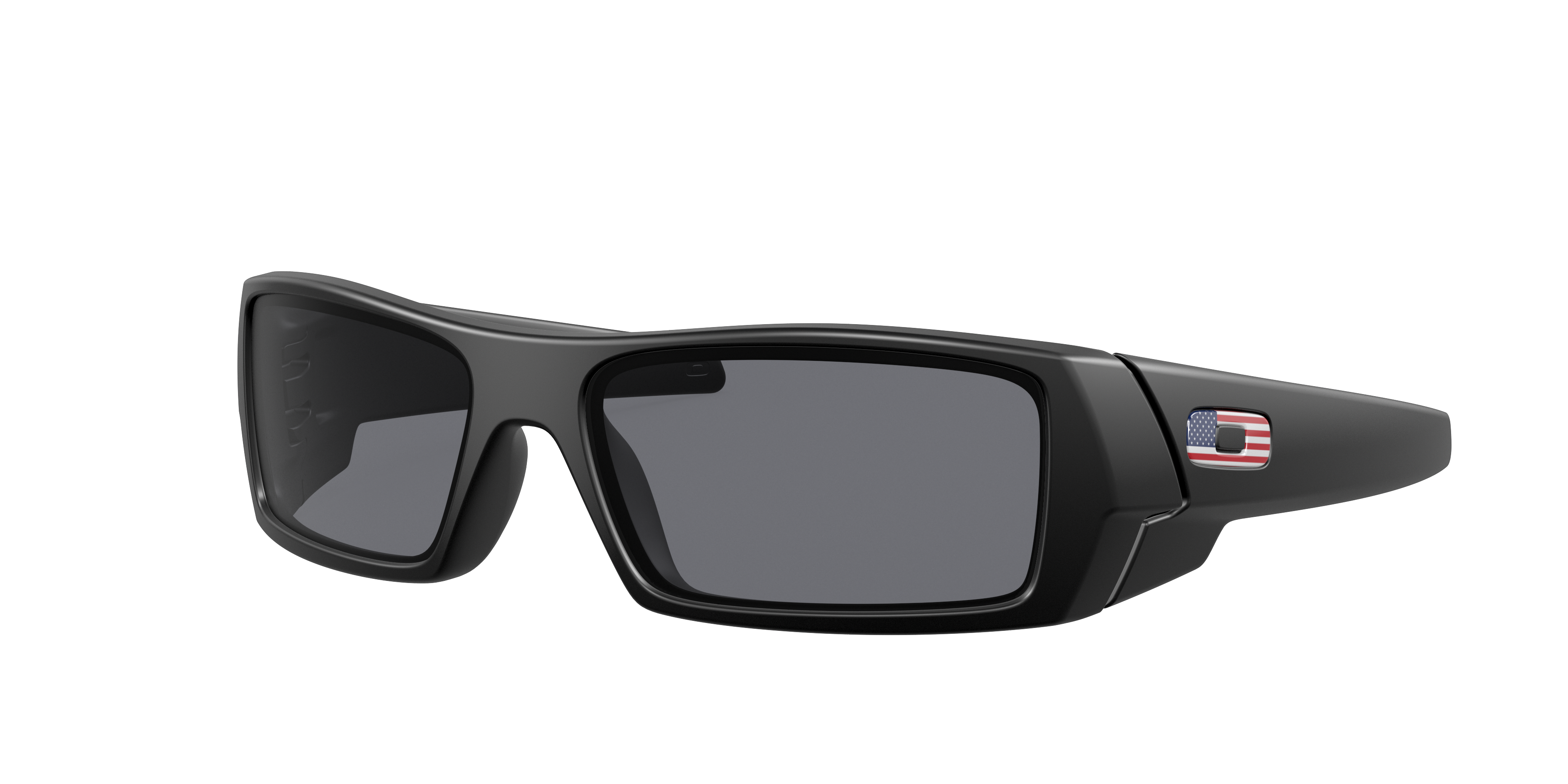 Oakley Man Sunglass Standard Issue Gascan® USA Flag Collection -  Frame color: Matte Black, Lens color: Grey