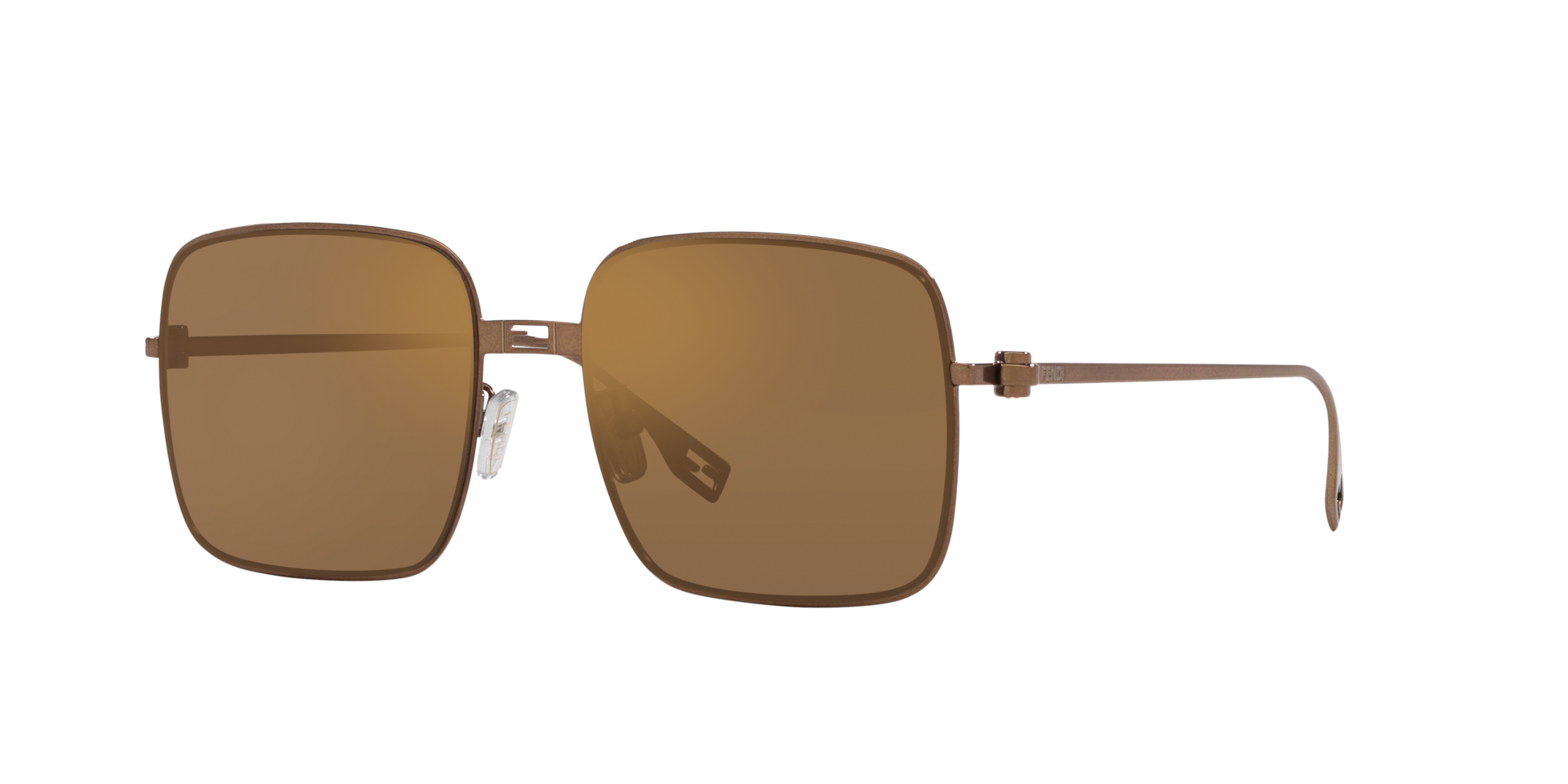 Fendi Femme Sunglass Baguette Fe40123U - Couleur du Monture Marron clair Couleur de Lentille Brun 185 €