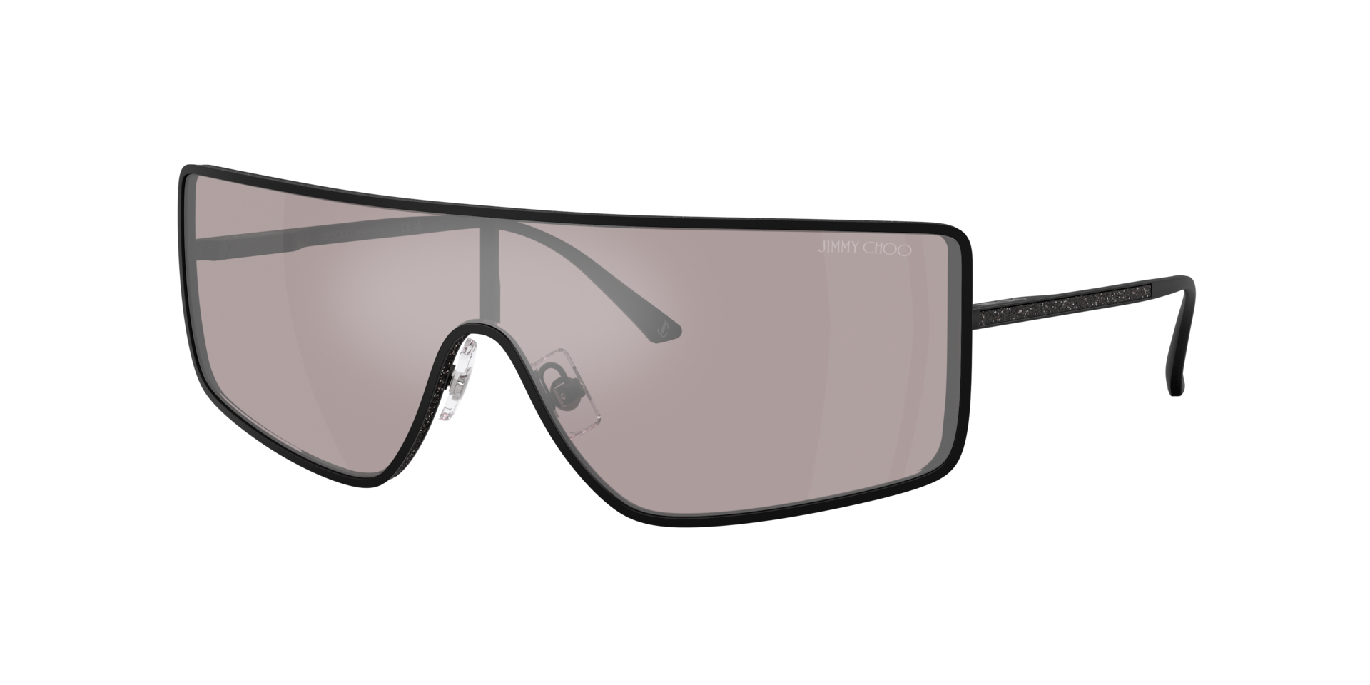 Jimmy Choo Woman Sunglass JC4021J -  Frame color: Matte Black, Lens color: Violet Mirror Flash Silver