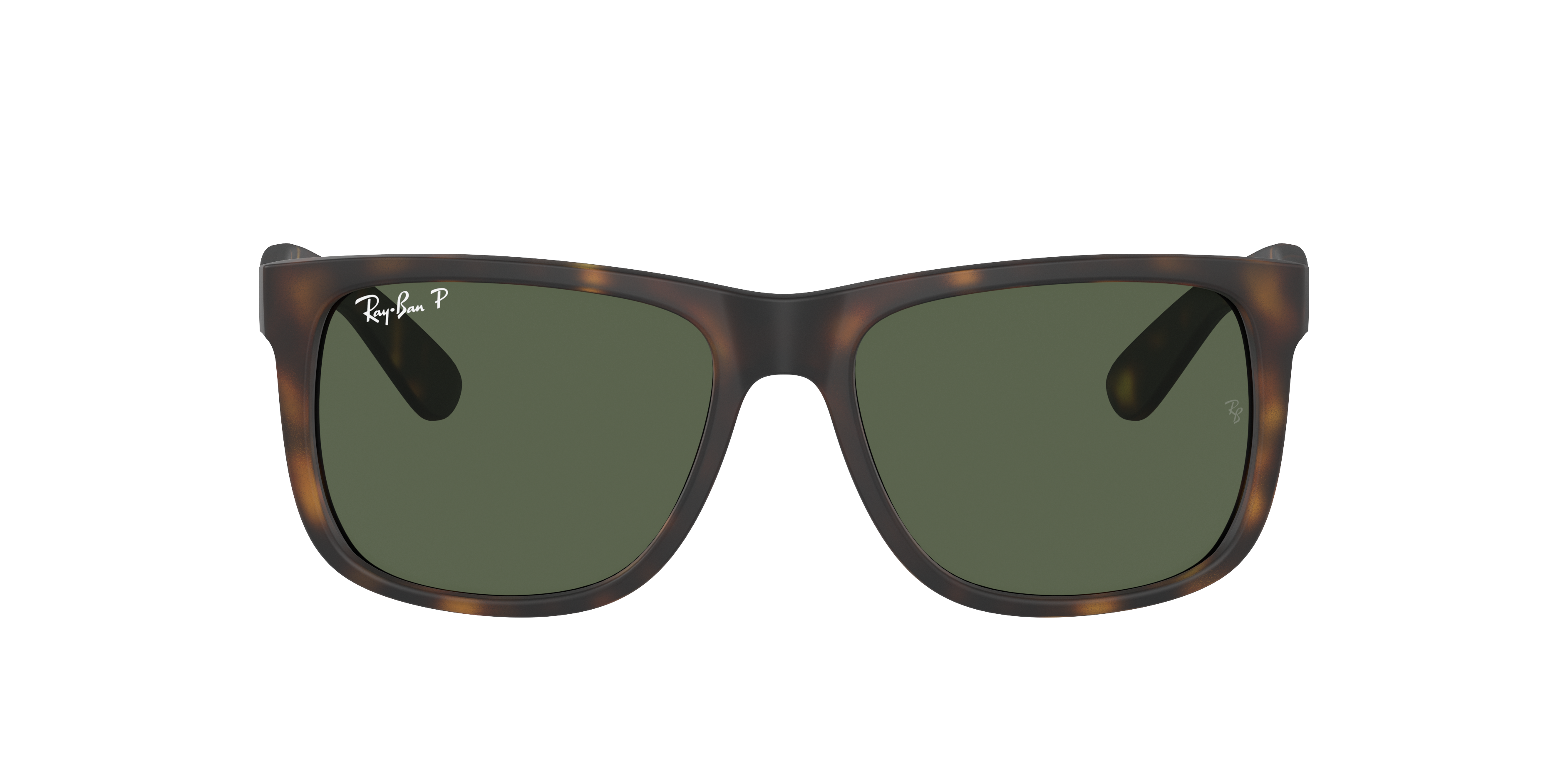 Ray-Ban Justin Classic S (54 - 16) with Green lenses and Tortoise