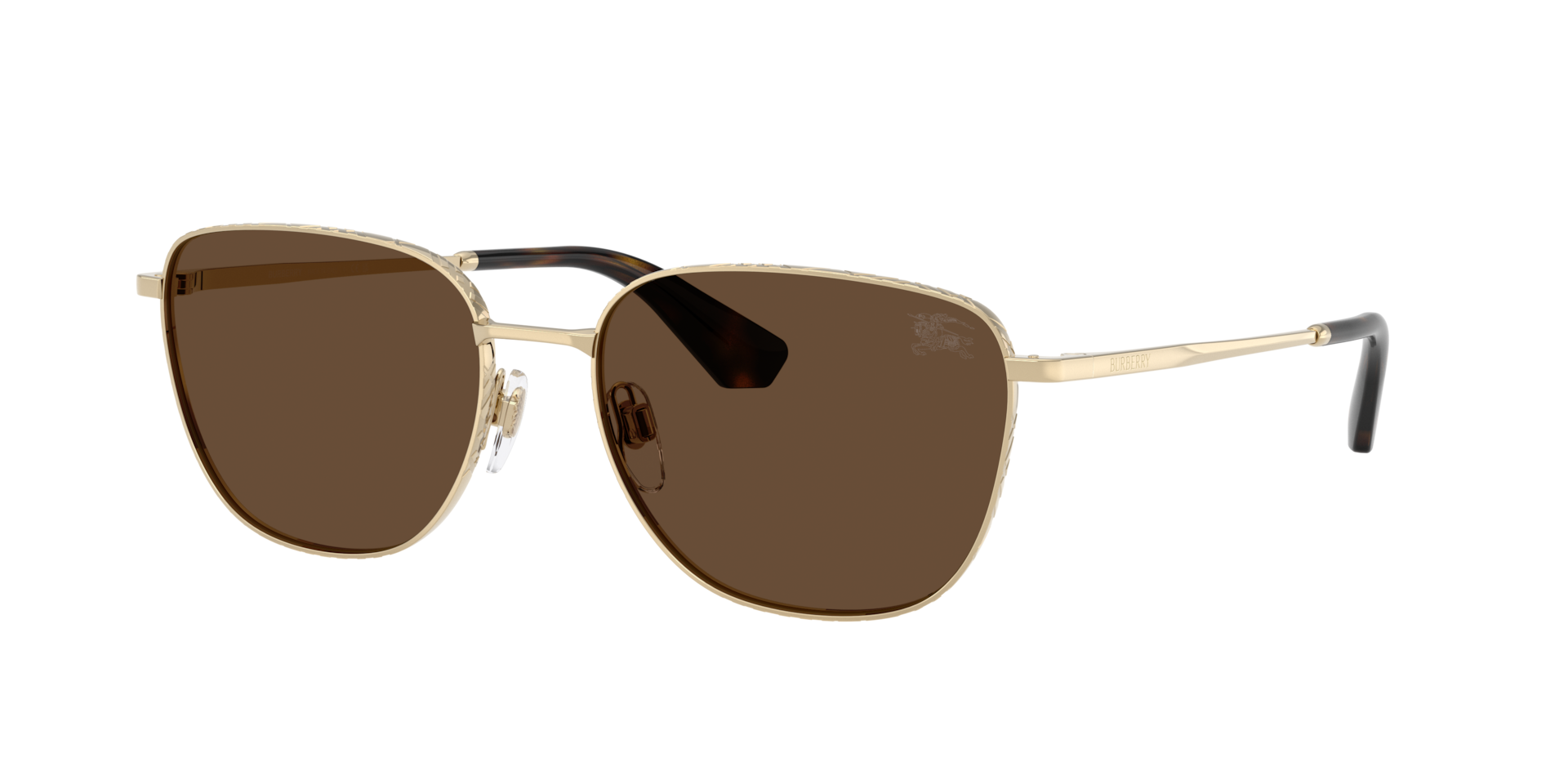 Burberry Mann Sunglass BE3171 - Rahmenfarbe: Hellgold, Linsenfarbe: Dunkelbraun