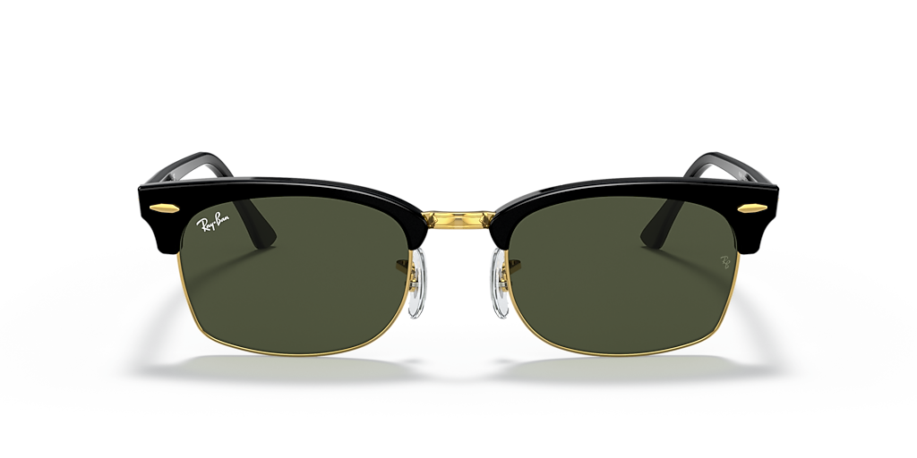小物 Ray-Ban : CLUBMASTER SQUARE LEGEND GOLD Ray-Ban Clubmaster Square Legend Gold M (52 - 21) with Green