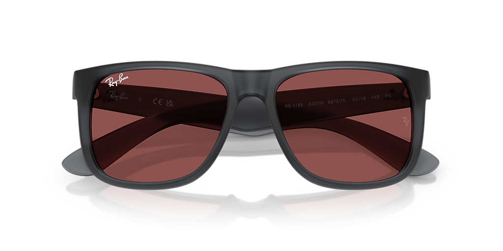 Ray-Ban Justin Classic S (54 - 16) with Violet lenses and Grey