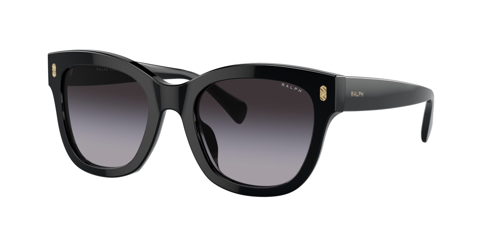 Ralph Woman Sunglass RA5301U Frame color Shiny Black Lens color Gradient Grey