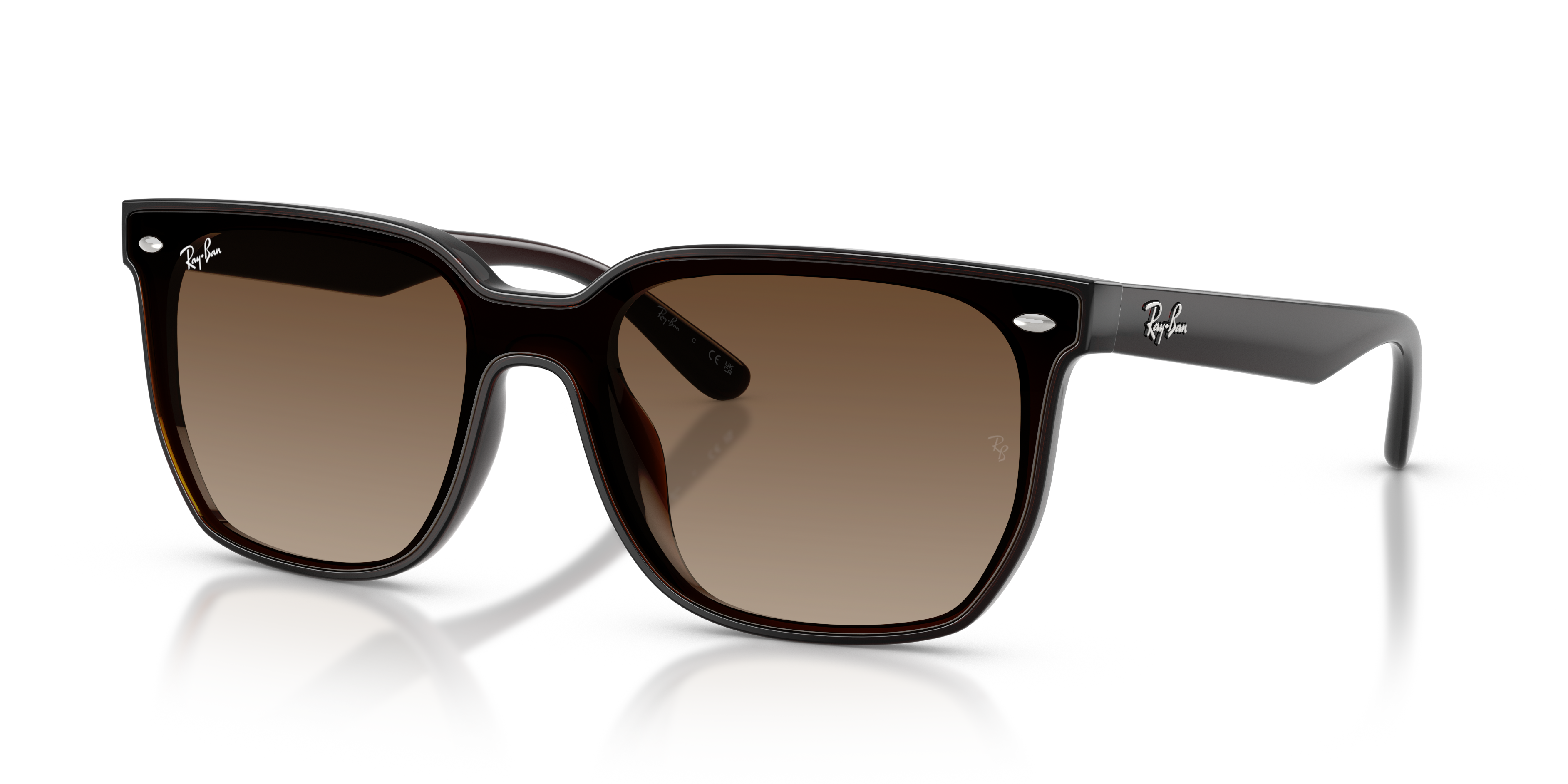 Ray-Ban RB4466D XL (0 - 147) with Brown lenses and Brown frame