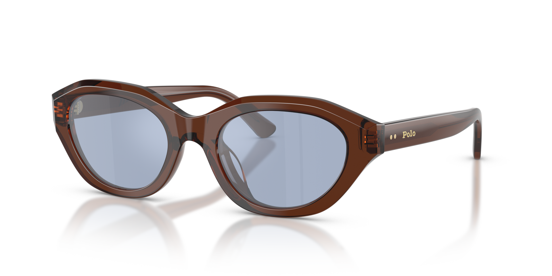 Polo Ralph Lauren PH4237U M (52 - 20) with Blue lenses and Brown